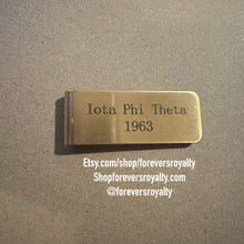 Load image into Gallery viewer, Iota Phi Theta money clip