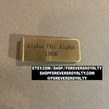 Load image into Gallery viewer, Alpha Phi Alpha money clip