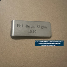 Load image into Gallery viewer, Phi Beta Sigma money clip
