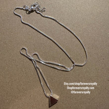 Load image into Gallery viewer, Sterling silver Delta necklace