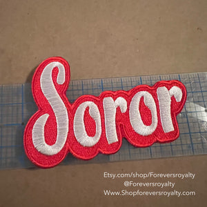 Red Soror patch