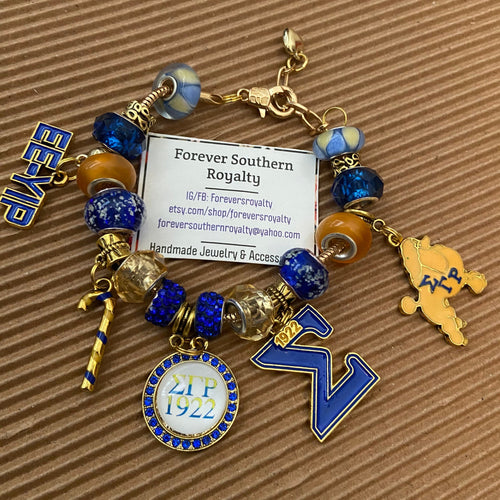 Sigma Gamma Rho charm bracelet