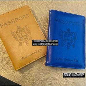Sigma Gamma Rho passport cover