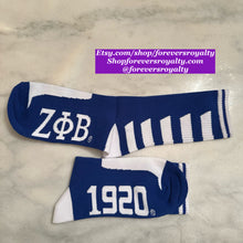 Load image into Gallery viewer, Zeta Phi Beta socks