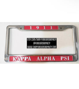 Kappa Alpha Psi license plate frame