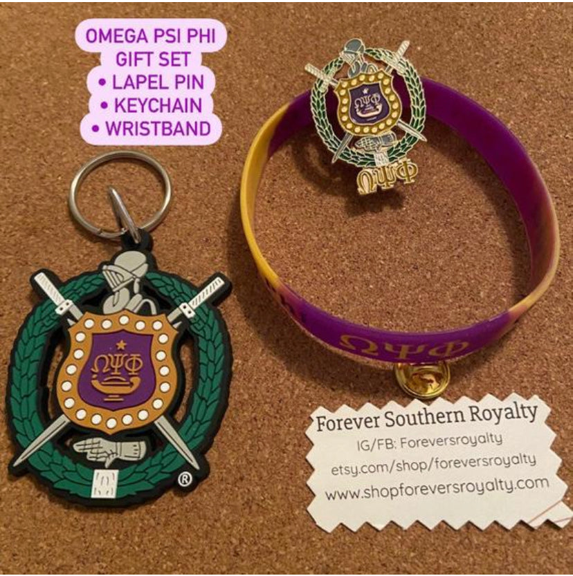 Omega Psi Phi gift set