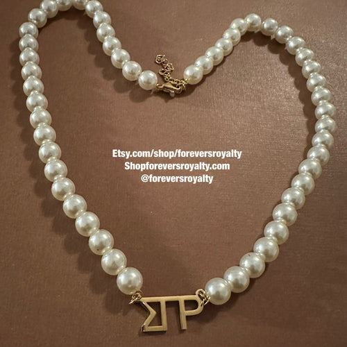 Sigma Gamma Rho pearl necklace