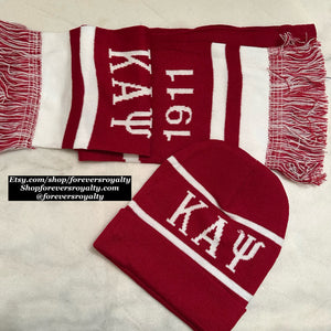 Kappa Alpha Psi scarf and hat