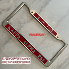 Load image into Gallery viewer, Kappa Alpha Psi license plate frame