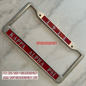 Kappa Alpha Psi license plate frame