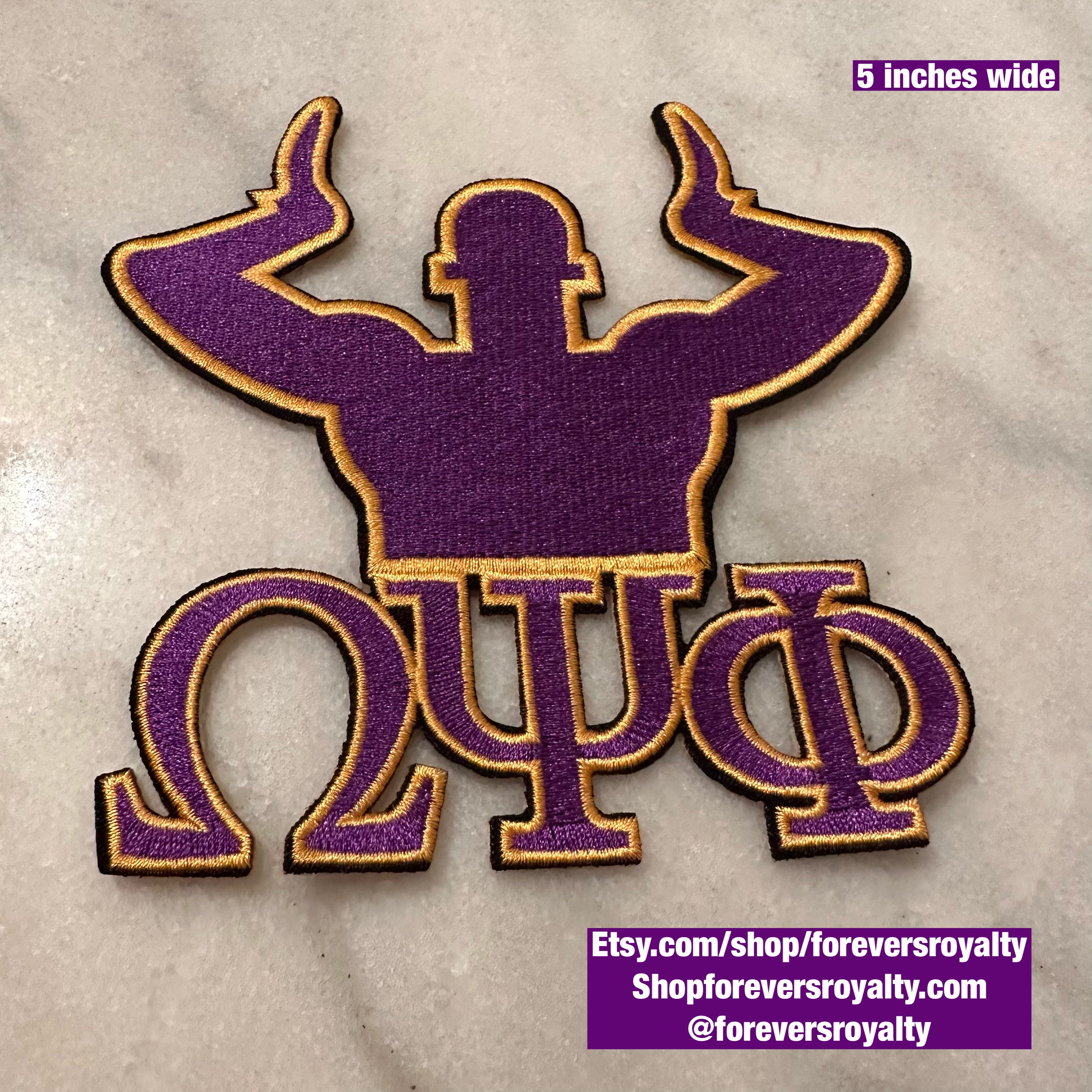 Omega Psi Phi patches Forever Southern Royalty